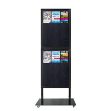 Tall Info Stand - with 2 x Felt Boards - DOUBLE SIDED