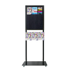 Tall Info Stand - 1 Felt Board with  3 A4 Brochure Holders