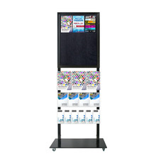 Tall Info Stand - 1 Felt Board with  3 A4 + 4 A5 + 6 DL Brochure Holders