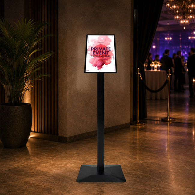 Slim Bright A4 Freestanding Lightbox Sign
