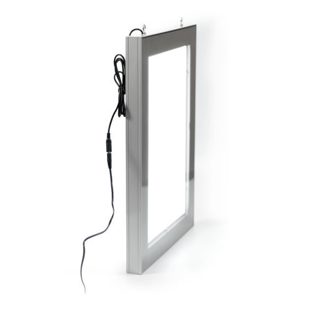 Double Sided LED Light box- A2 with Hanging Kit