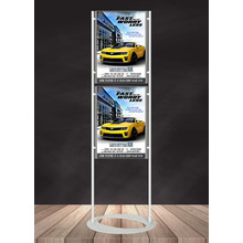 Premium Acrylic 1800mm Lobby Stand Holds 2 x A2 Poster Double Sided 