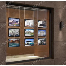 Window Lightbox 3 Columns - A3 Black Landscape x 9