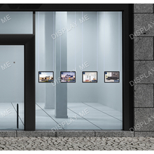 Window Lightbox 4 Columns - A3 Black Landscape x 4