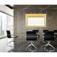 A2 Glass Poster Writing Board with Fixings