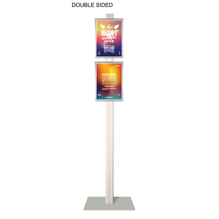 Retail Stand with 2 x A4 Snap Frames Double Sided
