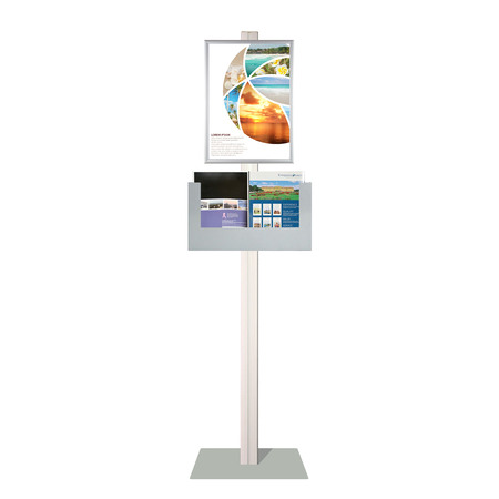 Retail Stand with A3 Snap Frame and A3 Brochure Holder