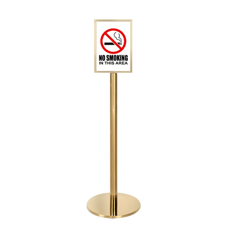 Gold Ezi Pole A4 Double Sided Steel Sign