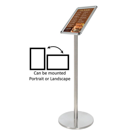 A4 Angled Silver QR Stand