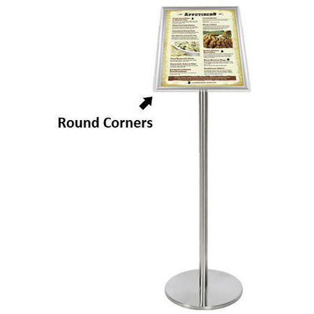 Ezi Pole with 1 A3 Portrait Square Cornered Snap Frames