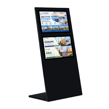 Black Wide Mod Info Stand-  A3x2