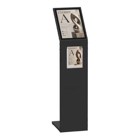 Showroom Promotion Stand - 1 A4 Sign +2  DL Brochure HoldersA4 