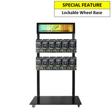Black Mall Stand - Header and 12  DL Brochure Holders