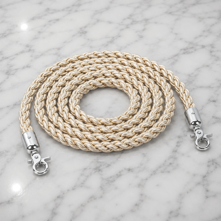 Champagne Cord for Rope Queue Barrier Poles