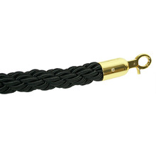 Black Cord for Gold Rope Queue Barrier Poles