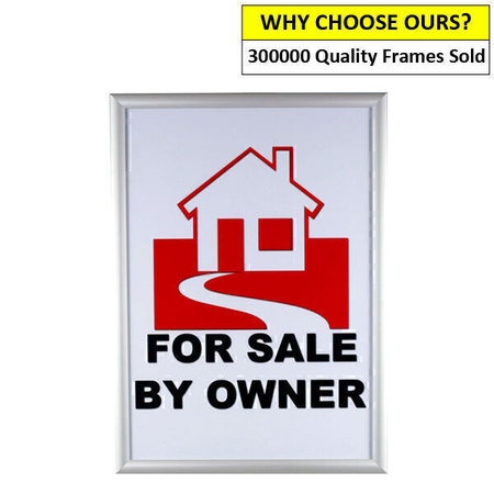 A2 Silver Snap Frame – Poster Display