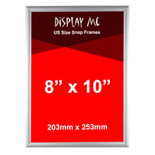 "Silver 8""x10"" 25mm Snap fra