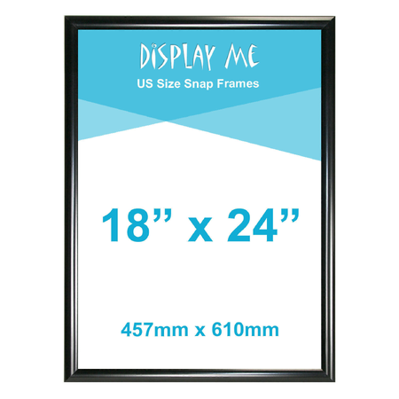 18 x 24 Inch Black Snap Frame (457x 610mm)