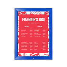 Blue A4  Lockable Snap Frame