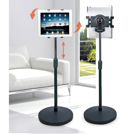 Universal Tablet Stand: Freestanding Rotating Tablet Holder