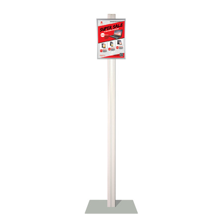 QR Retail Stand with A4 Snap Frame