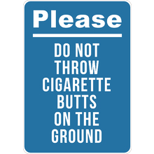 PRINTED ALUMINUM A2 SIGN - Designated Smoking Area Sign