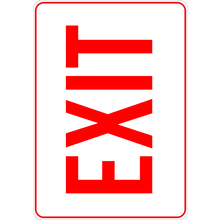 PRINTED ALUMINUM A4 SIGN - Exit Only Sign