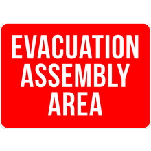PRINTED ALUMINUM A2 SIGN - Evacuation Assembly Area Sign