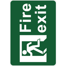 PRINTED ALUMINUM A3 SIGN - Fire Exit Sign