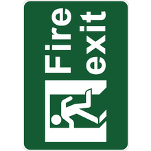 PRINTED ALUMINUM A4 SIGN - Fire Exit Sign
