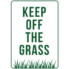 PRINTED ALUMINUM A4 SIGN - Keep Off Grass Sign
