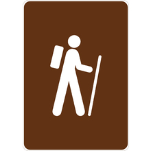 PRINTED ALUMINUM A2 SIGN - Hiking Sign