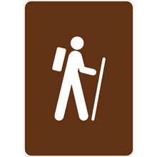 PRINTED ALUMINUM A5 SIGN - Hiking Sign