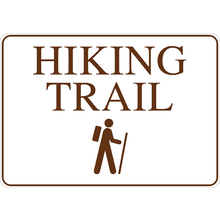 PRINTED ALUMINUM A3 SIGN - Hiking Trail Sign