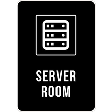 PRINTED ALUMINUM A3 SIGN - Server Room Sign