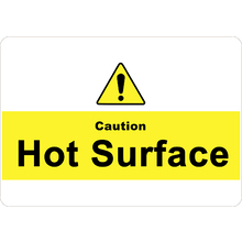 PRINTED ALUMINUM A2 SIGN - Hot Surface Sign