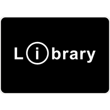 PRINTED ALUMINUM A4 SIGN - Library Sign