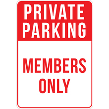 PRINTED ALUMINUM A2 SIGN - Private Parking Sign