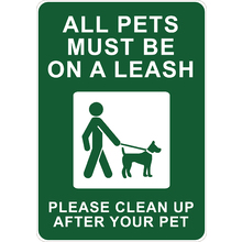 PRINTED ALUMINUM A2 SIGN - Please Clean Up After Your Pet Sign