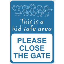 PRINTED ALUMINUM A5 SIGN - Please Close The Gate Sign