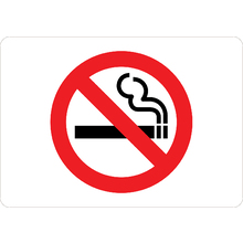 PRINTED ALUMINUM A4 SIGN - Smoking Not Allowed Sign