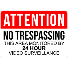 PRINTED ALUMINUM A4 SIGN - No Trespassing Sign