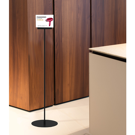 Sign and Poster Stand A6 Landscape on 960mm pole