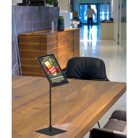 Information and Sign Holder Stand A5 Angled on 385mm Pole