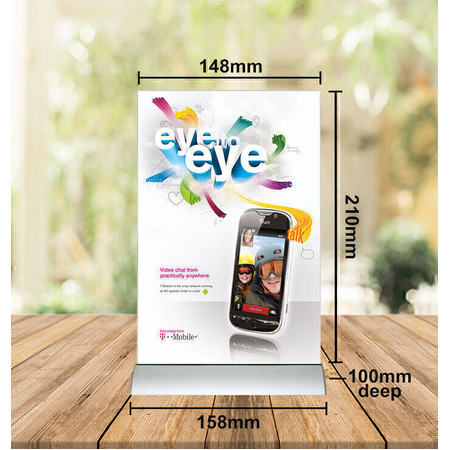 A5 Aluminium Menu Sign Holders