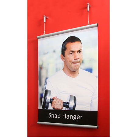 Silver Snap Hanger 841mm - A0