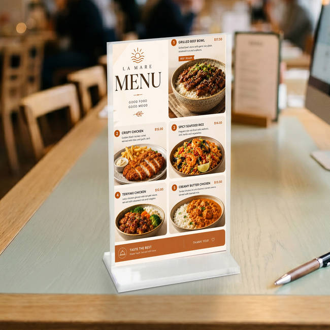 DL Premium Sign Holder 6mm Base