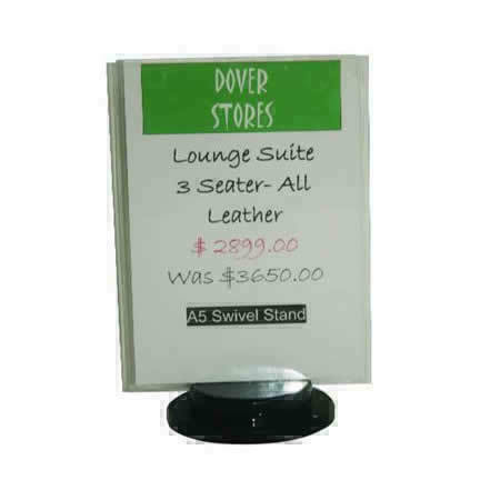 A5 Portrait Swivel Signholder