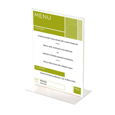 A5 Vertical acrylic sign holder