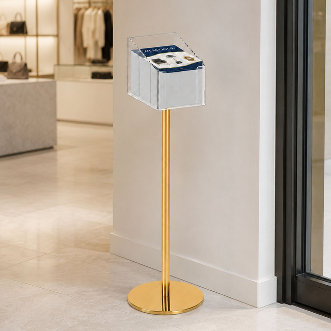 Gold Promo Holder Stand